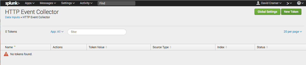 Splunk HEC inputs